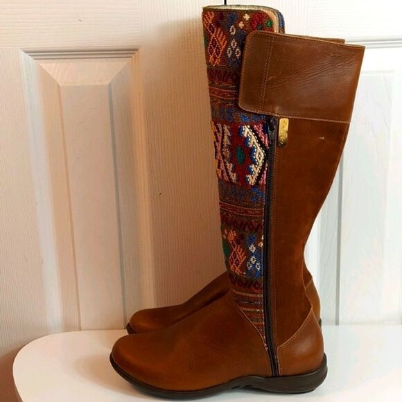 Karim Corzo Embroidered Tall Leather Boots Sz 36 - Picture 7 of 14